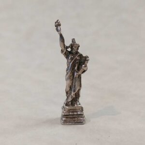 Sterling Silver Figural Statue of Liberty Charm with New York Stanhope Viewer